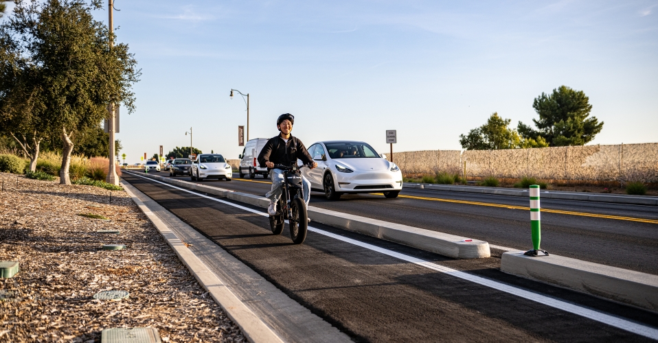 Class IV Protected Bikeway City of Irvine